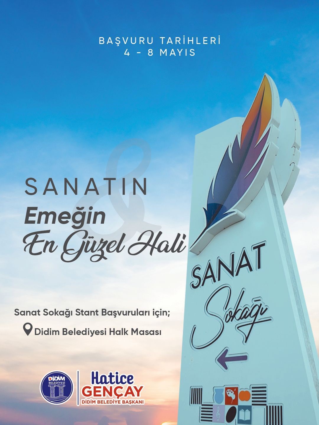 Didim Sanat Sokağı için başvurular başlıyor.