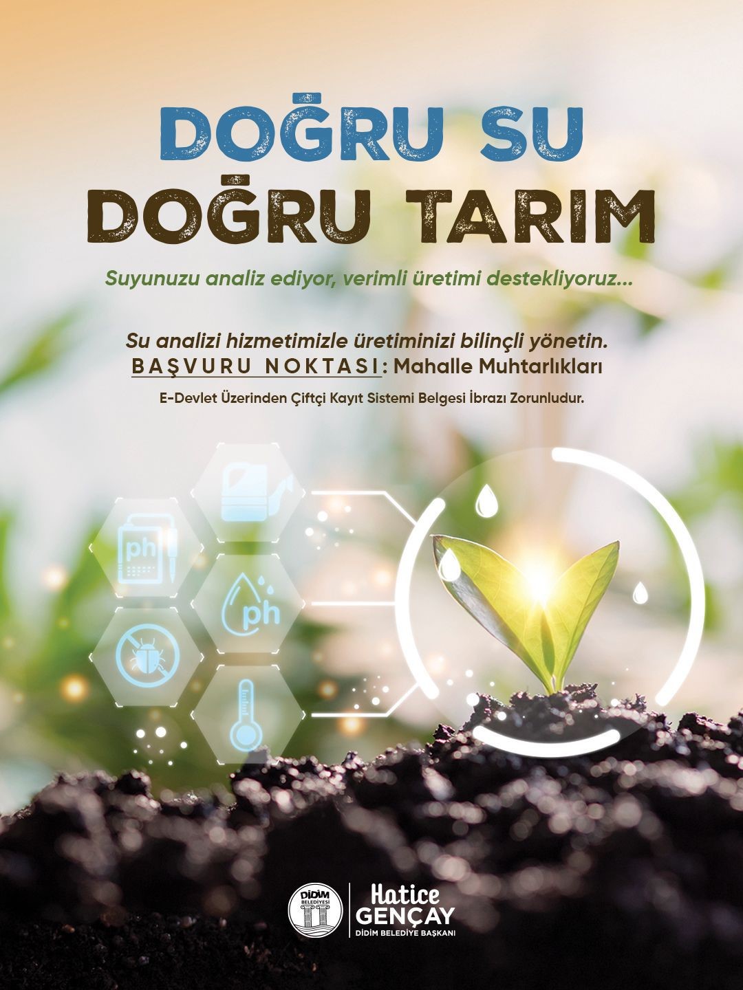 Didim Belediyesi’nden çiftçilere tarımsal destek