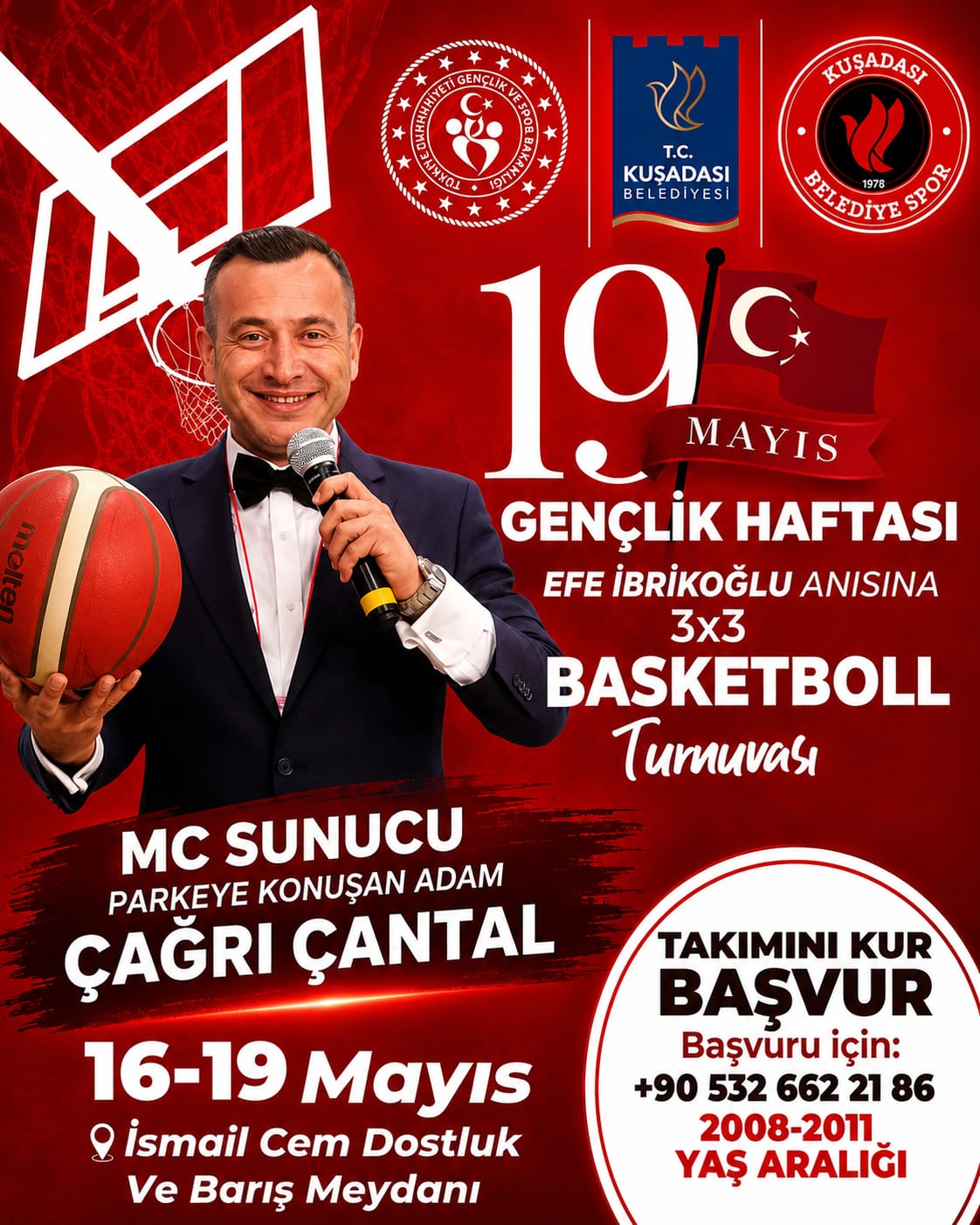 Parkeye Konuşan Adam Çağrı Çantal, Kuşadası’nda Gençlik Haftası’na Damga Vuracak