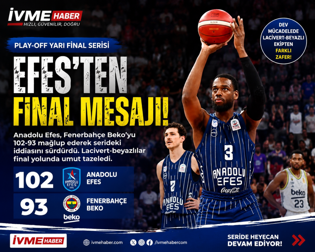 EFES'TEN FİNAL MESAJI! FENERBAHÇE'YE 102 SAYILIK ŞOK