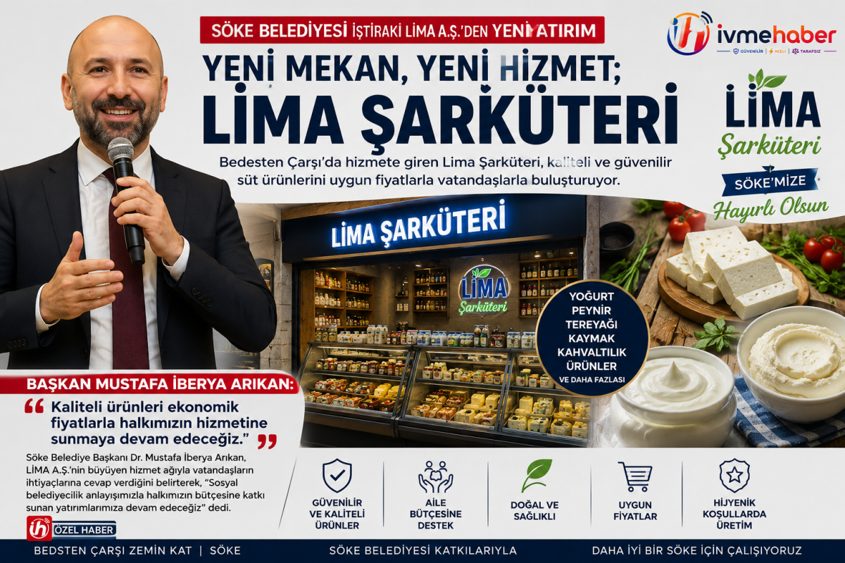Başkan Arıkan’dan Halkın Bütçesine Destek: Lima Şarküteri Söke’de Hizmete Açıldı