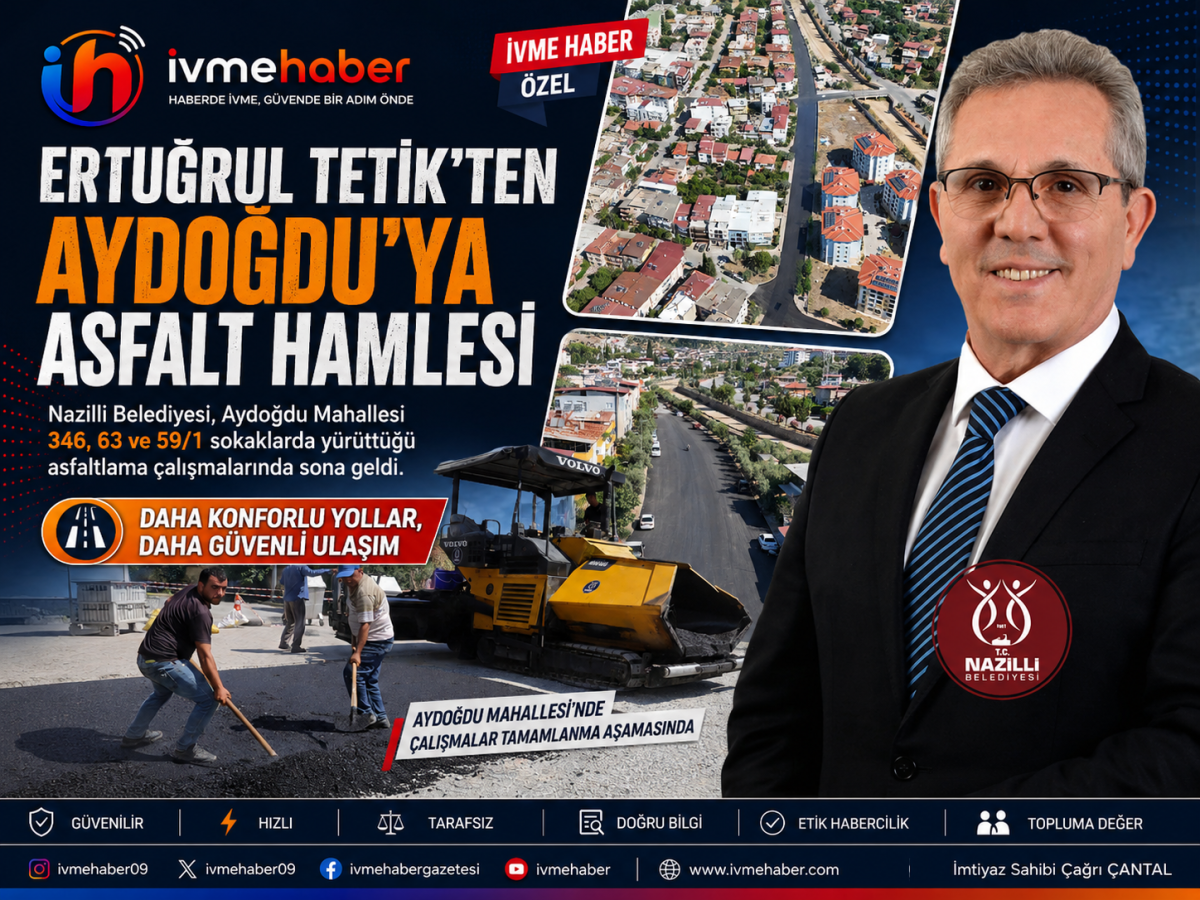 ERTUĞRUL TETİK’TEN AYDOĞDU MAHALLESİ’NE ASFALT HAMLESİ: ÇALIŞMALARDA SONA GELİNDİ
