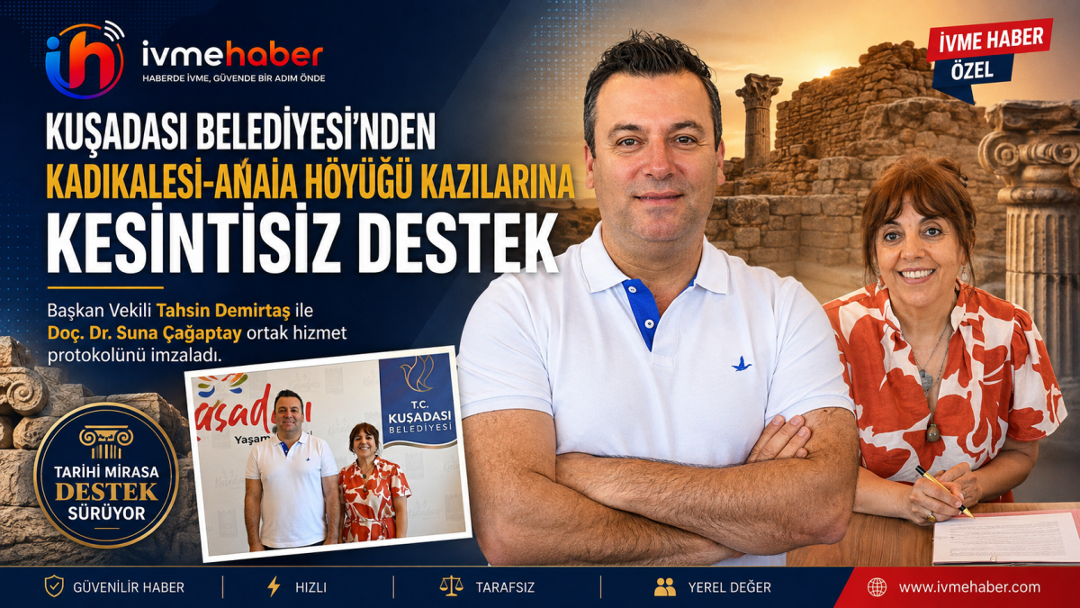 KUŞADASI BELEDİYESİ'NDEN KADIKALESİ-ANAİA HÖYÜĞÜ KAZILARINA KESİNTİSİZ DESTEK