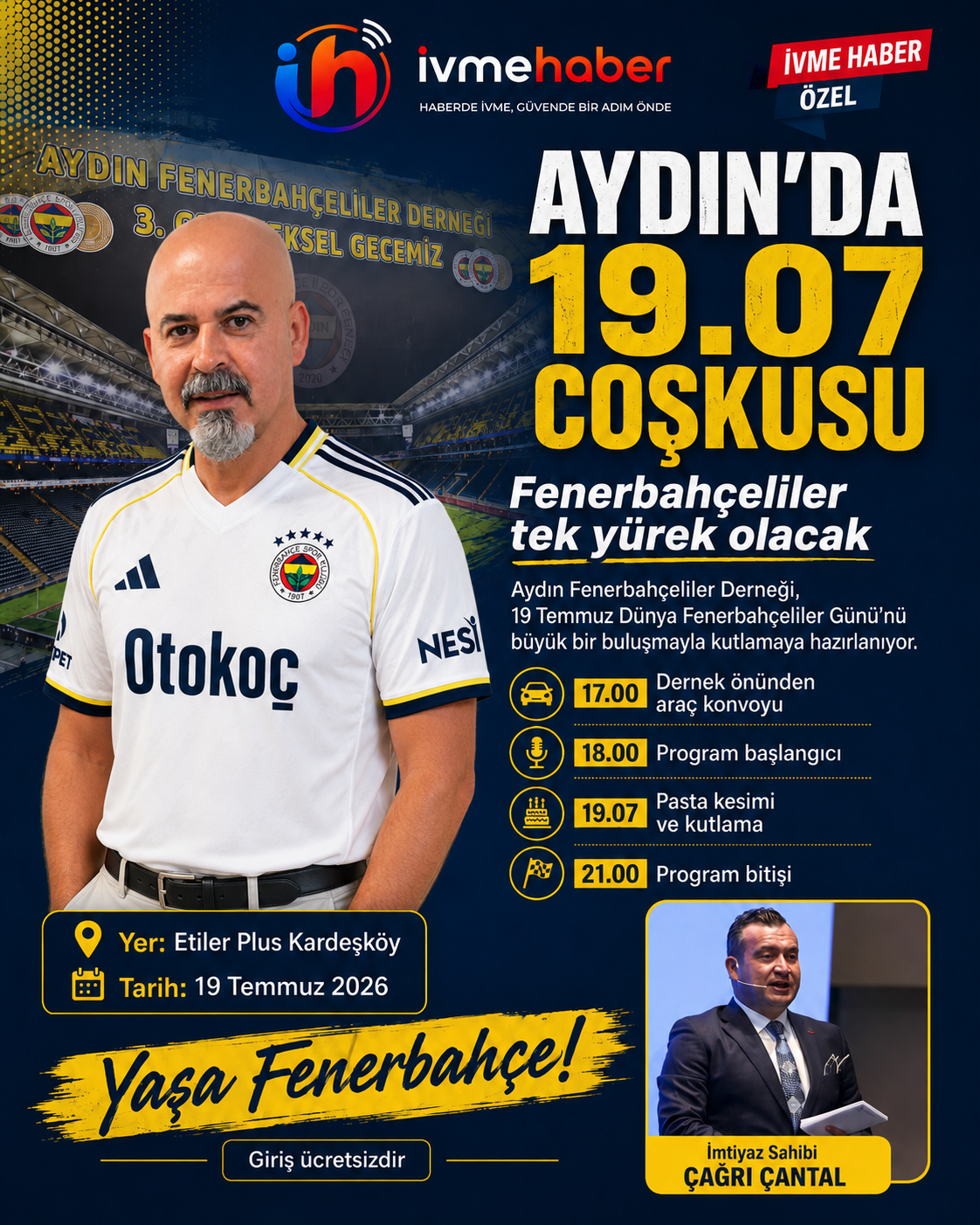 AYDIN’DA 19.07 COŞKUSU: FENERBAHÇELİLER TEK YÜREK OLACAK