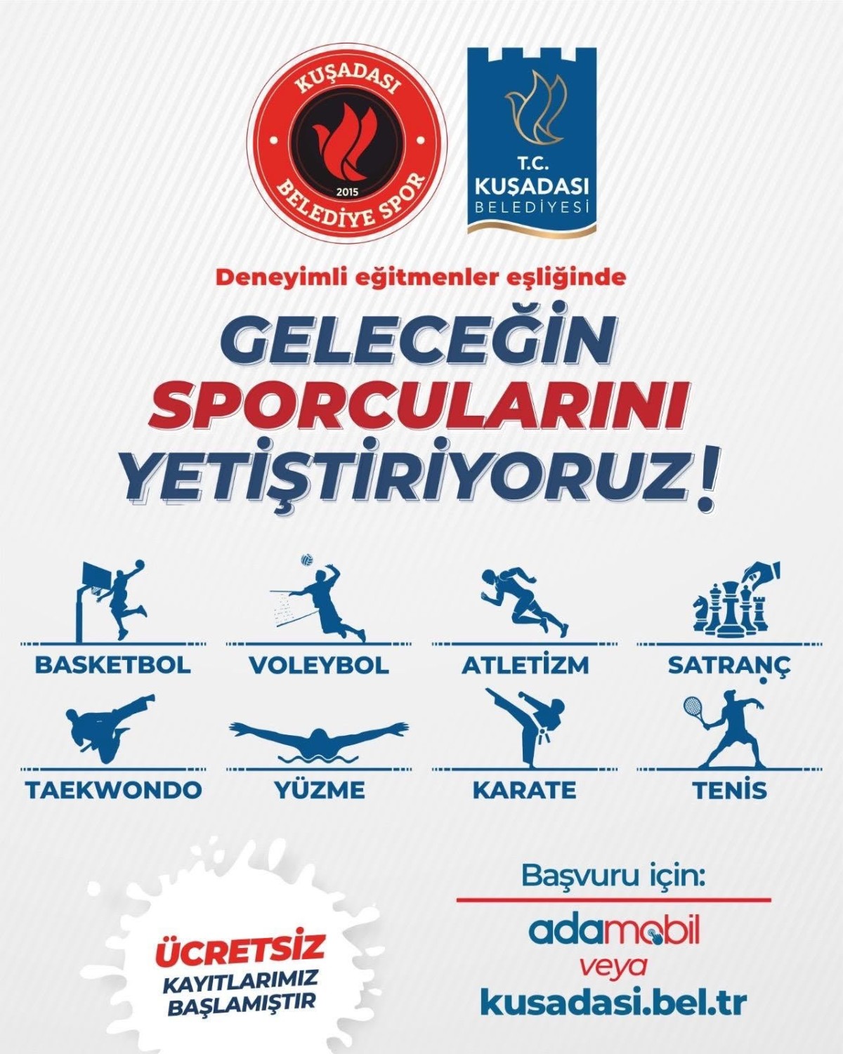Kuşadası'nda Ücretsiz Spor Kurslarına Yoğun İlgi