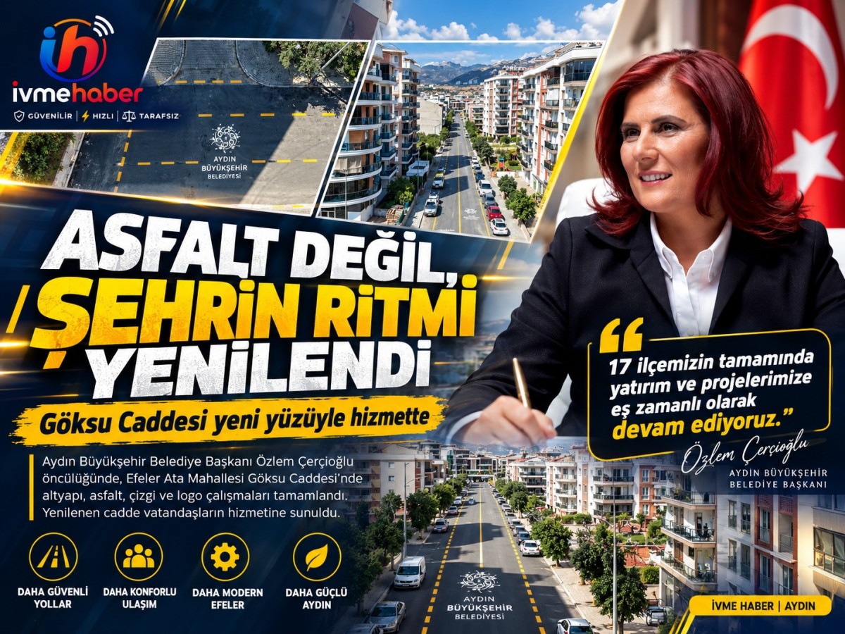 ASFALT DEĞİL, ŞEHRİN RİTMİ YENİLENDİ: GÖKSU CADDESİ YENİ YÜZÜYLE AÇILDI
