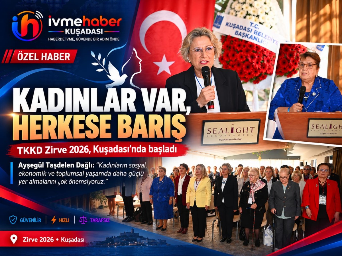 BARIŞIN ADI KADIN, UMUDUN ADRESİ KUŞADASI! EGE’DEN DÜNYAYA YÜKSELEN GÜÇLÜ SES: “KADINLAR VAR, HERKESE BARIŞ!”
