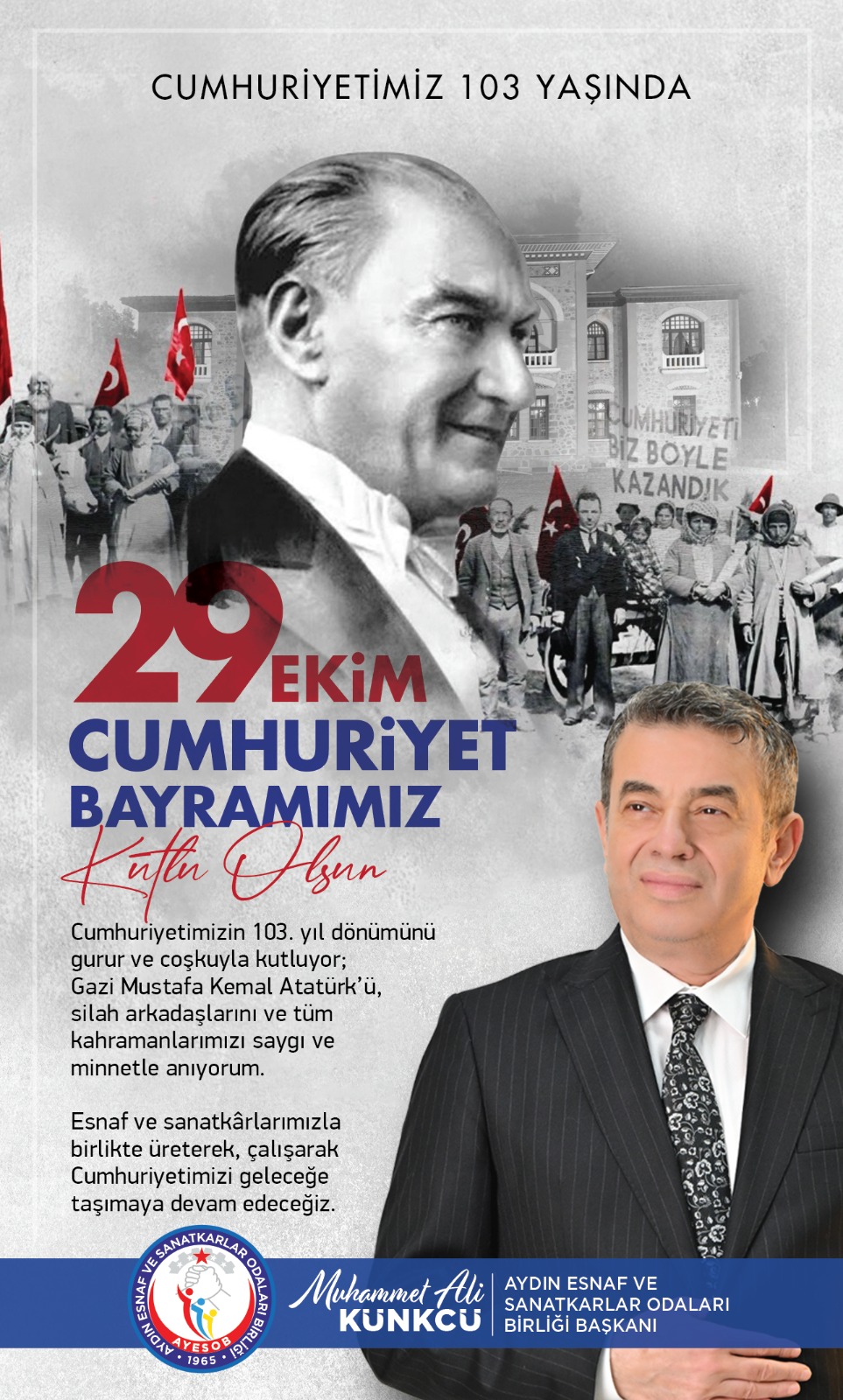 CUMHURİYETİN 103. YILINDA ALIN TERİYLE YÜKSELEN GURUR! KÜNKCÜ’DEN 29 EKİM’DE BİRLİK, ÜRETİM VE GELECEK MESAJI