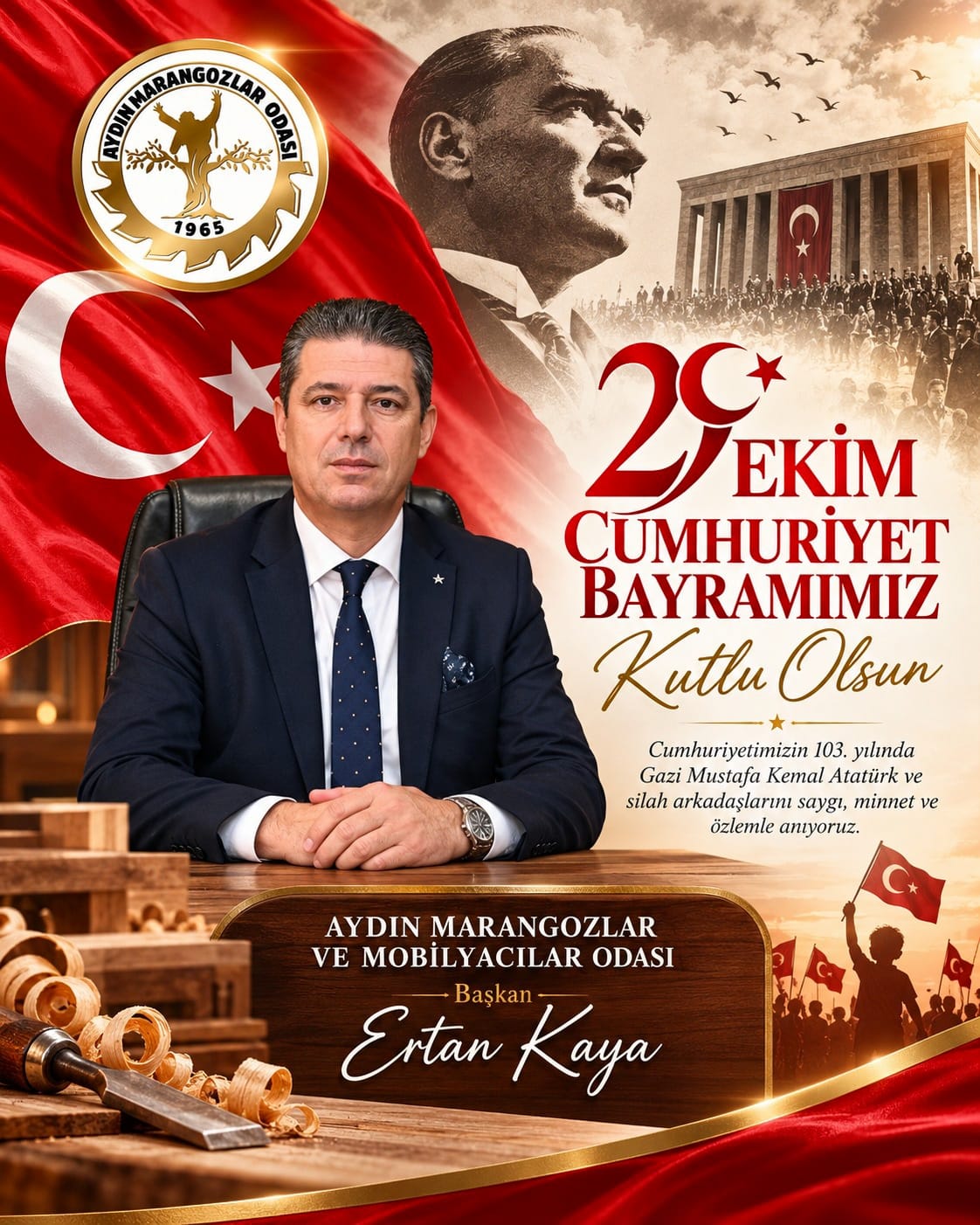 AHŞABA HAYAT VEREN ELLERDEN CUMHURİYET’E VEFA! ERTAN KAYA’DAN 103 YILLIK GURURA ANLAMLI SELAM