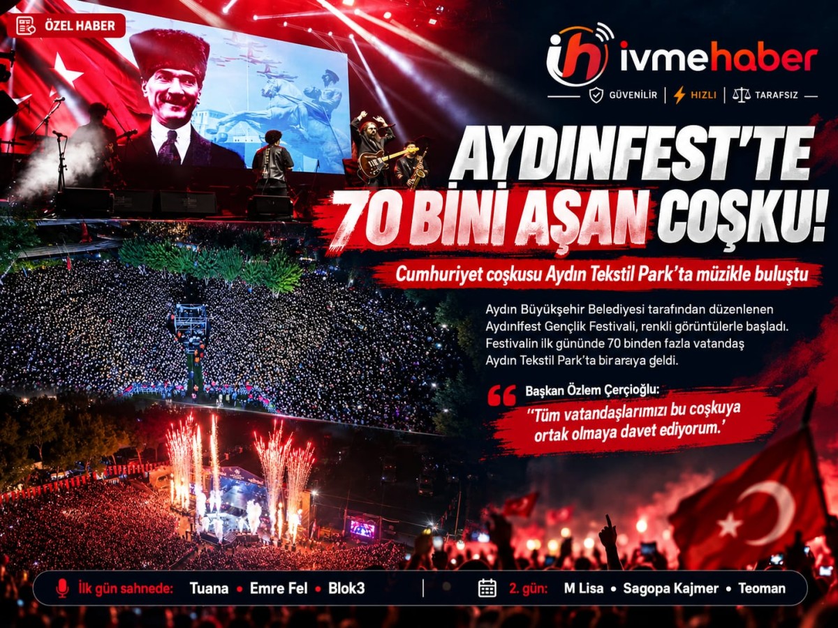 AYDIN’DA 70 BİN KİŞİLİK GENÇLİK DEPREMİ! TEKSTİL PARK’TA CUMHURİYET COŞKUSU GÖKYÜZÜNE SIĞMADI!