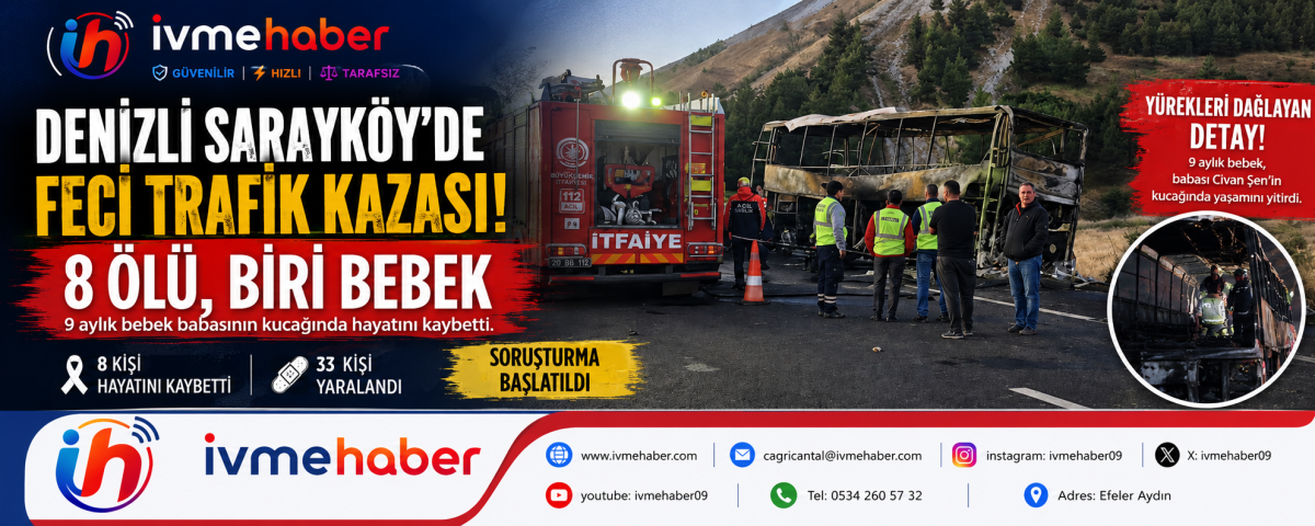 ALEV TOPUNA DÖNEN OTOBÜSTE CAN PAZARI: 9 AYLIK BEBEK BABASININ KUCAĞINDA HAYATINI KAYBETTİ