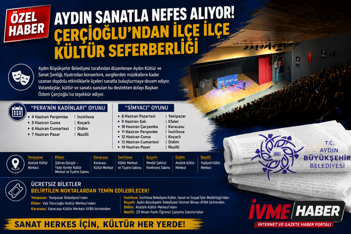 AYDIN SANATLA NEFES ALIYOR: ÇERÇİOĞLU’NDAN İLÇE İLÇE KÜLTÜR SEFERBERLİĞİ