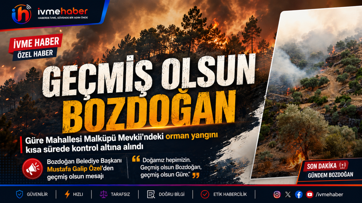 BAŞKAN MUSTAFA GALİP ÖZEL: “GÜRE’DEKİ ORMAN YANGINI KONTROL ALTINA ALINDI”