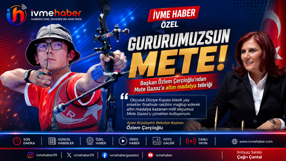 BAŞKAN ÇERÇİOĞLU’NDAN METE GAZOZ’A ALTIN MADALYA TEBRİĞİ: “GURURUMUZSUN METE!”