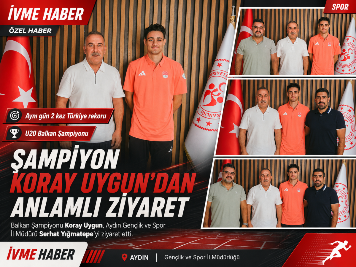 SERHAT YIĞMATEPE, BALKAN ŞAMPİYONU KORAY UYGUN’U AĞIRLADI