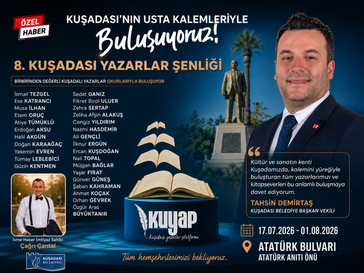 KUŞADALI YAZARLAR 8. YAZARLAR ŞENLİĞİ'NDE OKURLARIYLA BULUŞUYOR