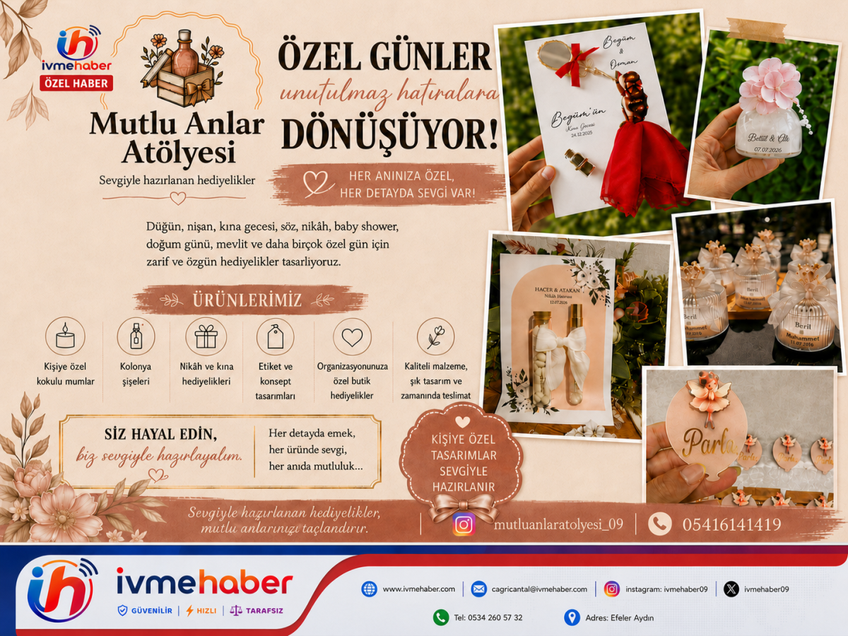 MUTLU ANLAR ATÖLYESİ ÖZEL GÜNLERE SANAT KATIYOR