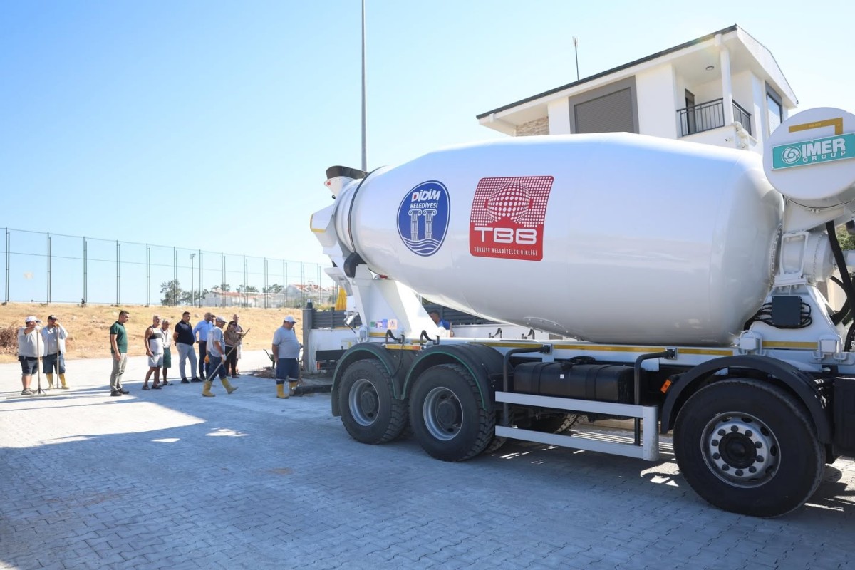 Didim'de yeni beton mikseri hizmete başladı