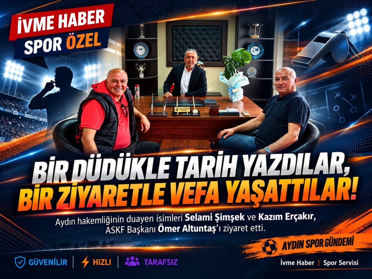 BİR DÜDÜKLE TARİH YAZDILAR, BİR ZİYARETLE VEFA YAŞATTILAR! AYDIN HAKEMLİĞİNİN EFSANELERİ ASKF’DE BULUŞTU