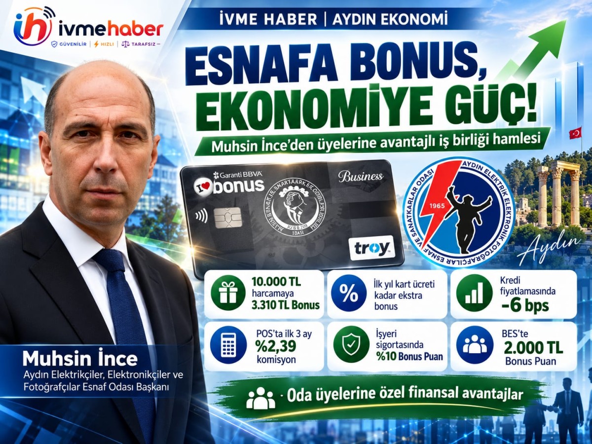 ESNAFIN CEBİNE BONUS, TİCARETİNE GÜÇ! MUHSİN İNCE’DEN ÜYELERİNE BANKACILIKTA AYRICALIK HAMLESİ
