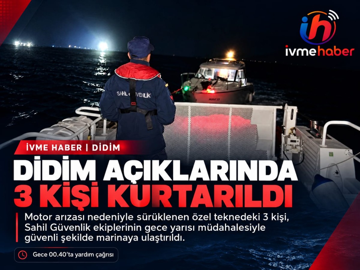 EGE’NİN KARANLIĞINDA NEFES KESEN OPERASYON! DİDİM AÇIKLARINDA 3 CANA SAHİL GÜVENLİK KALKANI