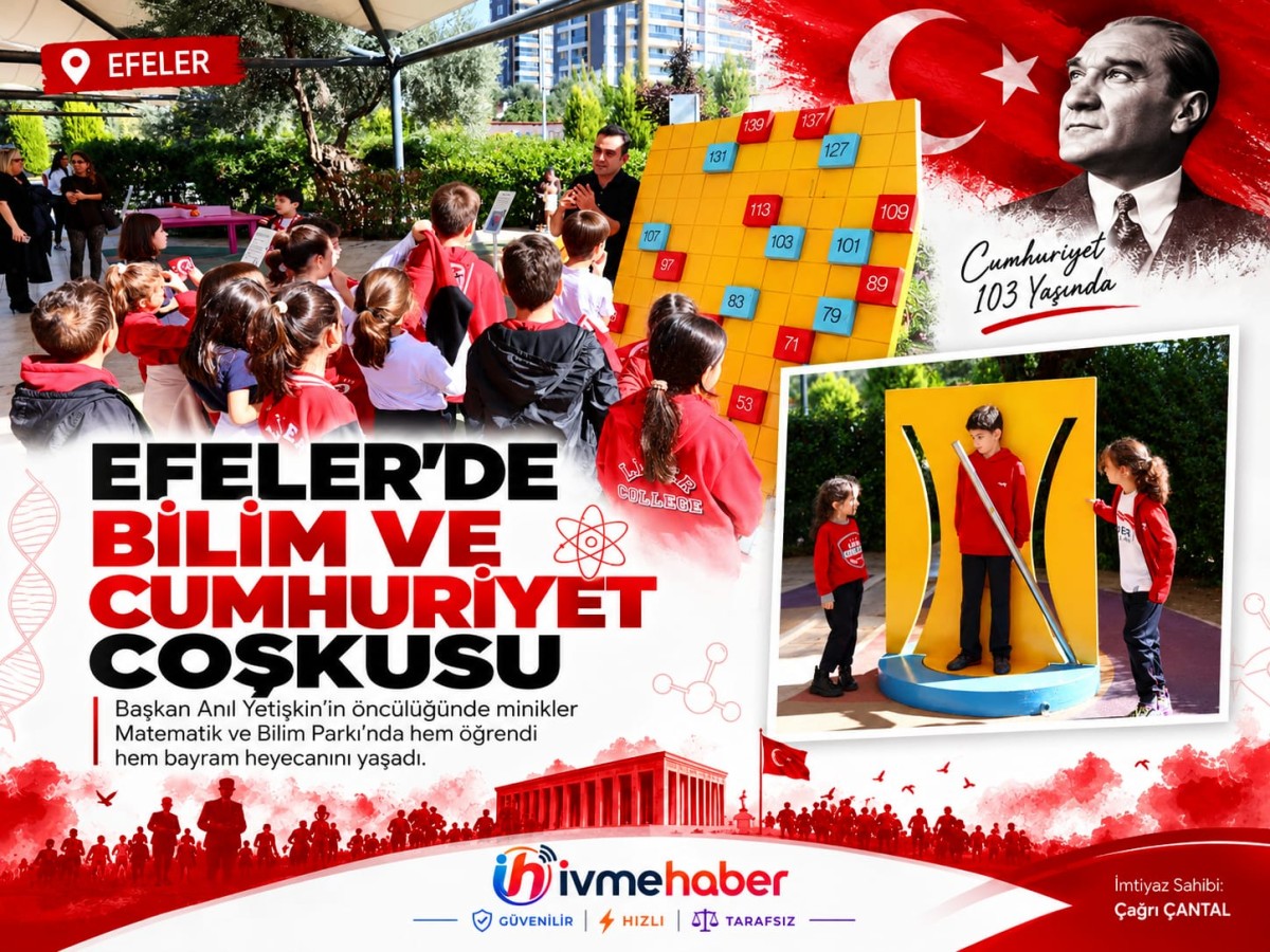 BAŞKAN YETİŞKİN’DEN CUMHURİYETİN 103. YILINDA GELECEĞE BİLİM İMZASI! EFELER’DE KÜÇÜK DAHİLERİN BÜYÜK KEŞFİ